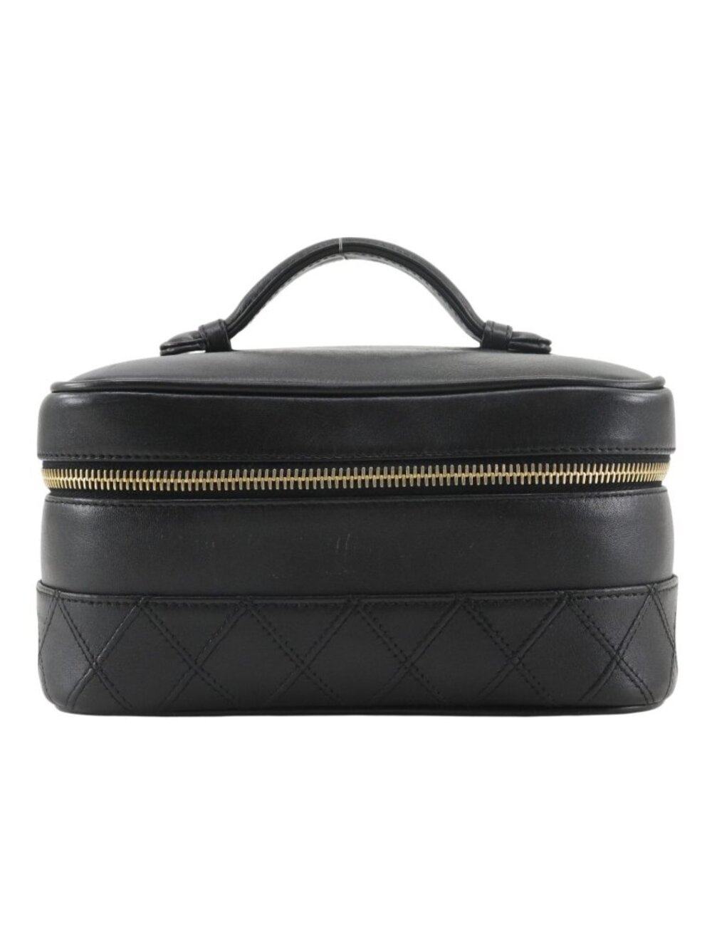 Chanel Bicolor Pouch Calf Black Vanity